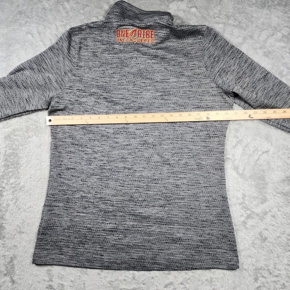 Florida State Seminoles Jacket Womens XL Gray NCAA Football Nike 1/4 Zip Top - Picture 8 of 12